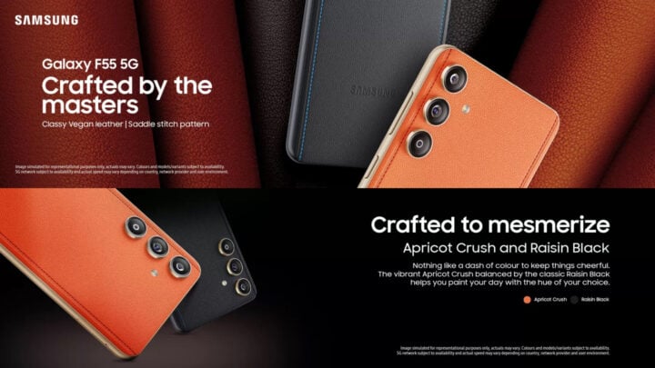 Samsung Galaxy F55 teaser starts in India, showcases leather back - SamMobile - Samsung news