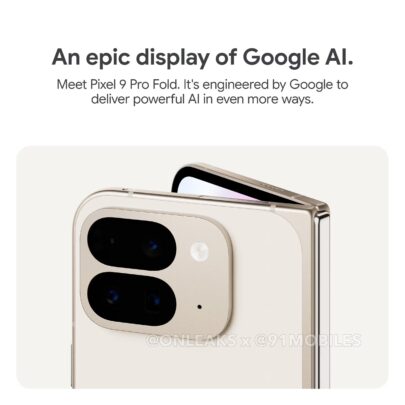 Google Pixel 9 Pro Fold Camera Design