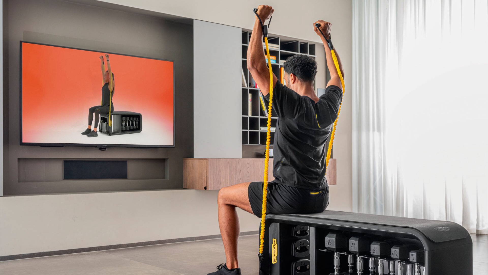 samsung tv daily plus technogym app home workout