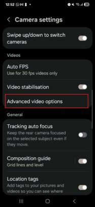 Galaxy S24 Ultra log camera