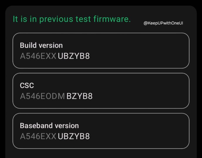 Samsung Galaxy A54 Android 15-Based One UI 7.0 Beta Spotted On Samsung's Server