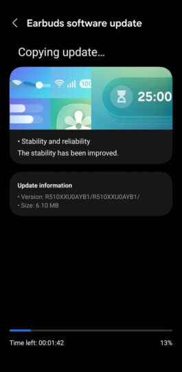 Samsung Galaxy Buds 2 Pro Update