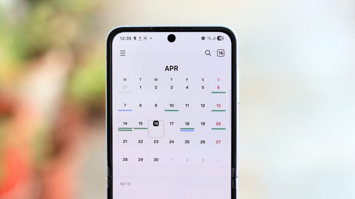 samsung calendar