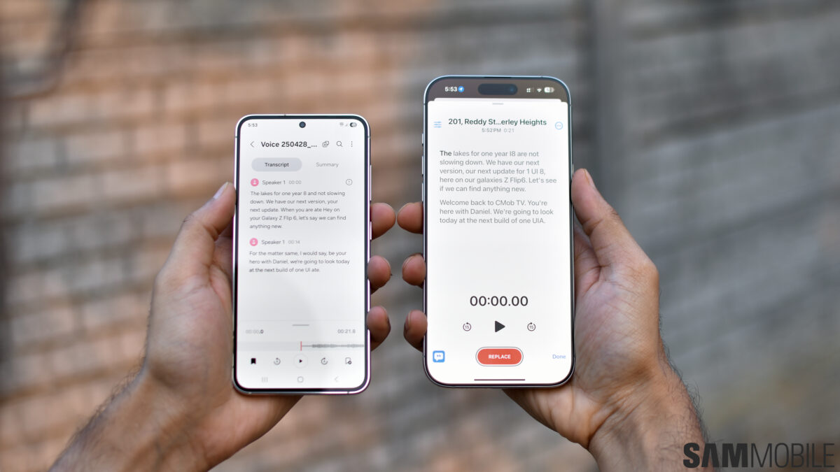 samsung galaxy ai vs apple intelligence [part 4]- voice transcription