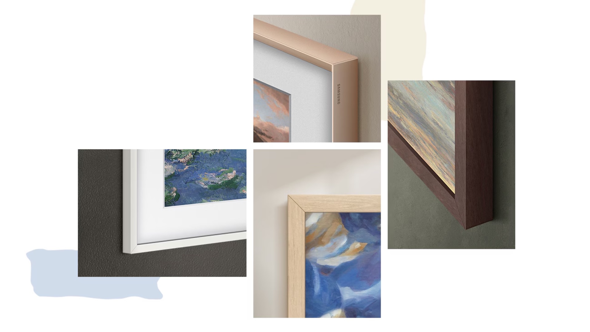 samsung the frame (ls03fa) tv design magnetic bezels