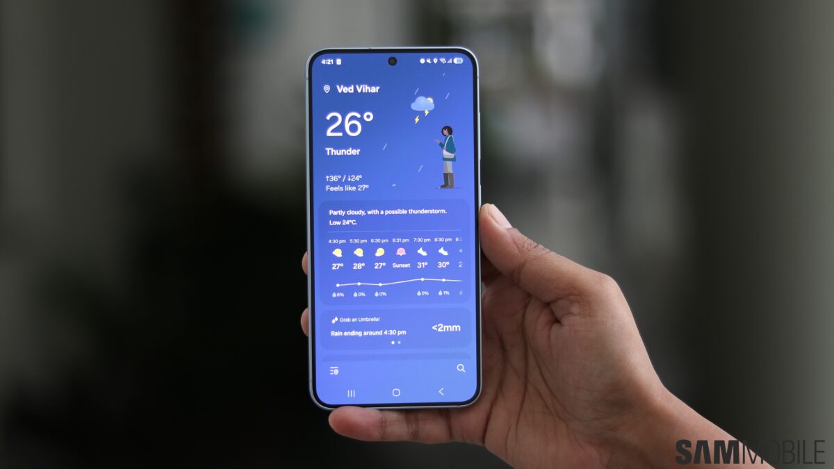 samsung weather