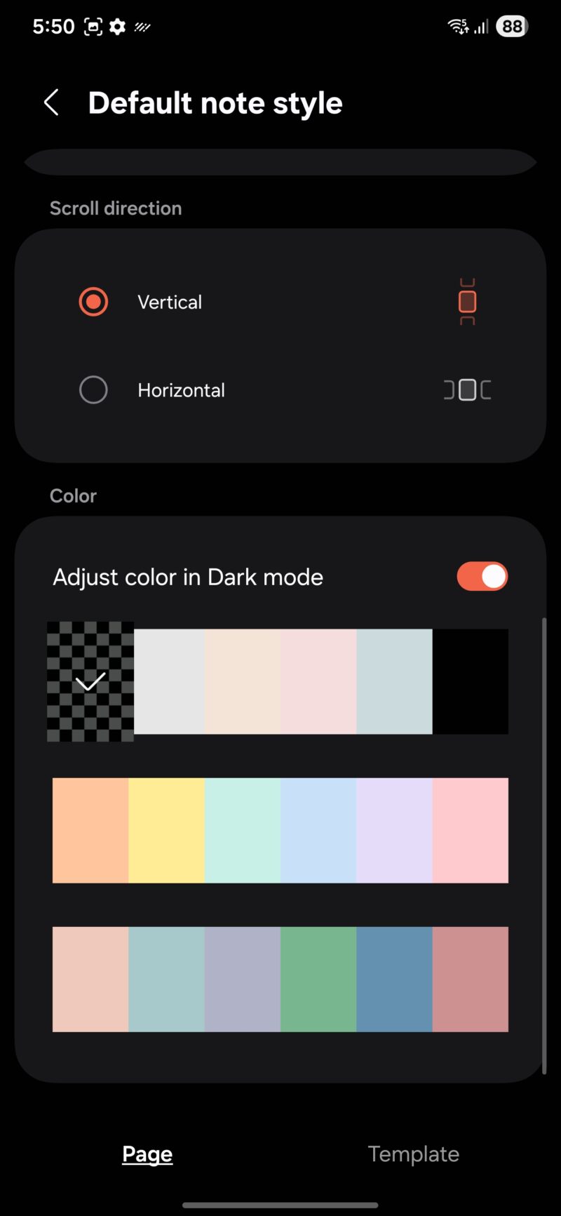 Updated‌ default note style⁣ UI in Samsung Notes One ⁢UI 8