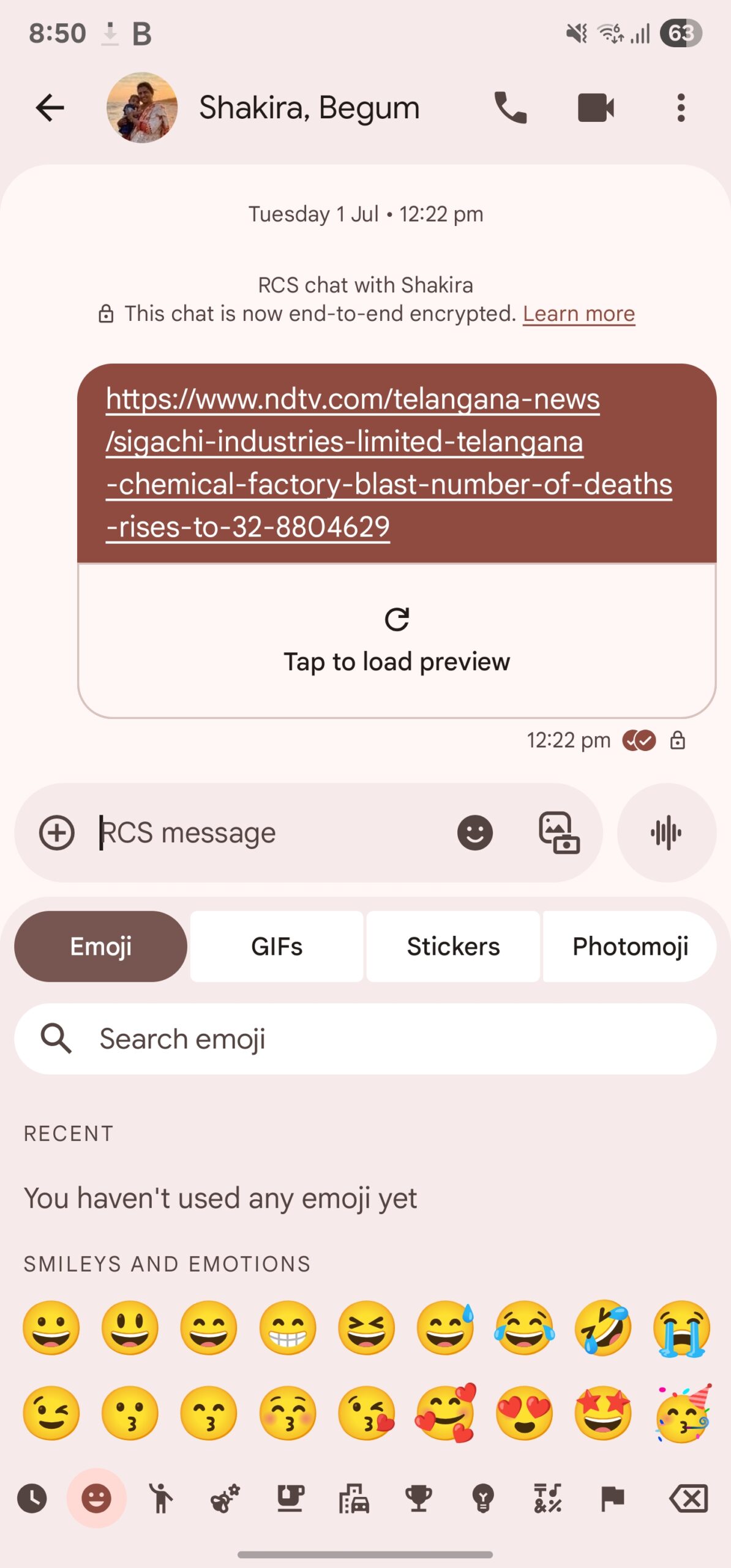 google messages material 3 expressive emoji picker