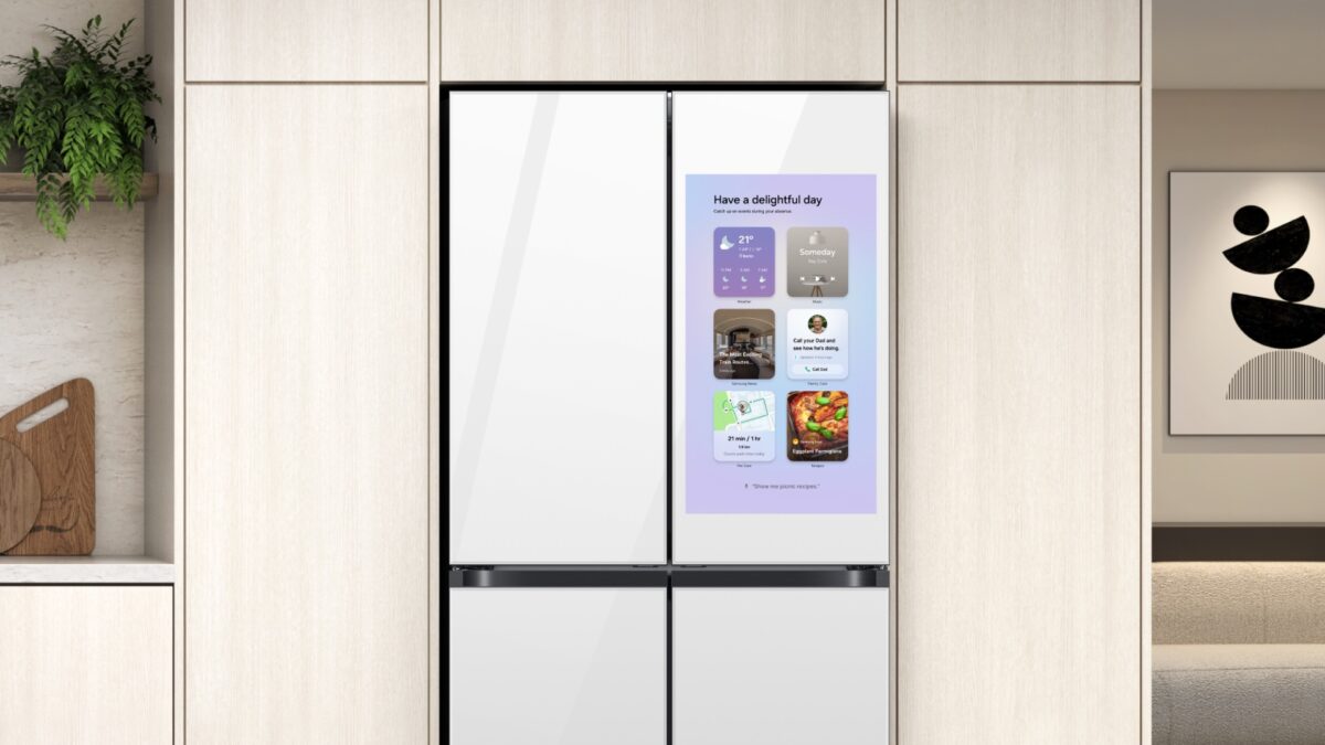 samsung bespoke ai family hub+ refrigerator tizen os one ui software