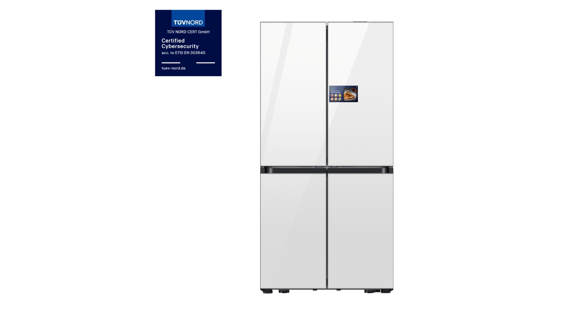 samsung bespoke ai hybrid refrigerator 2025 tuv nord iot security certification
