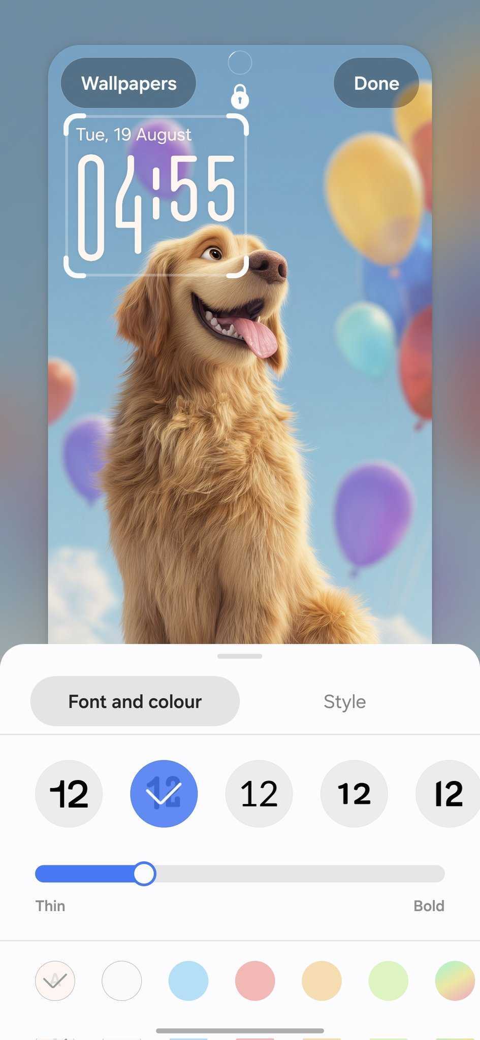 samsung galaxy s25 ultra one ui 8.0 beta 5 adaptive clock horizontal