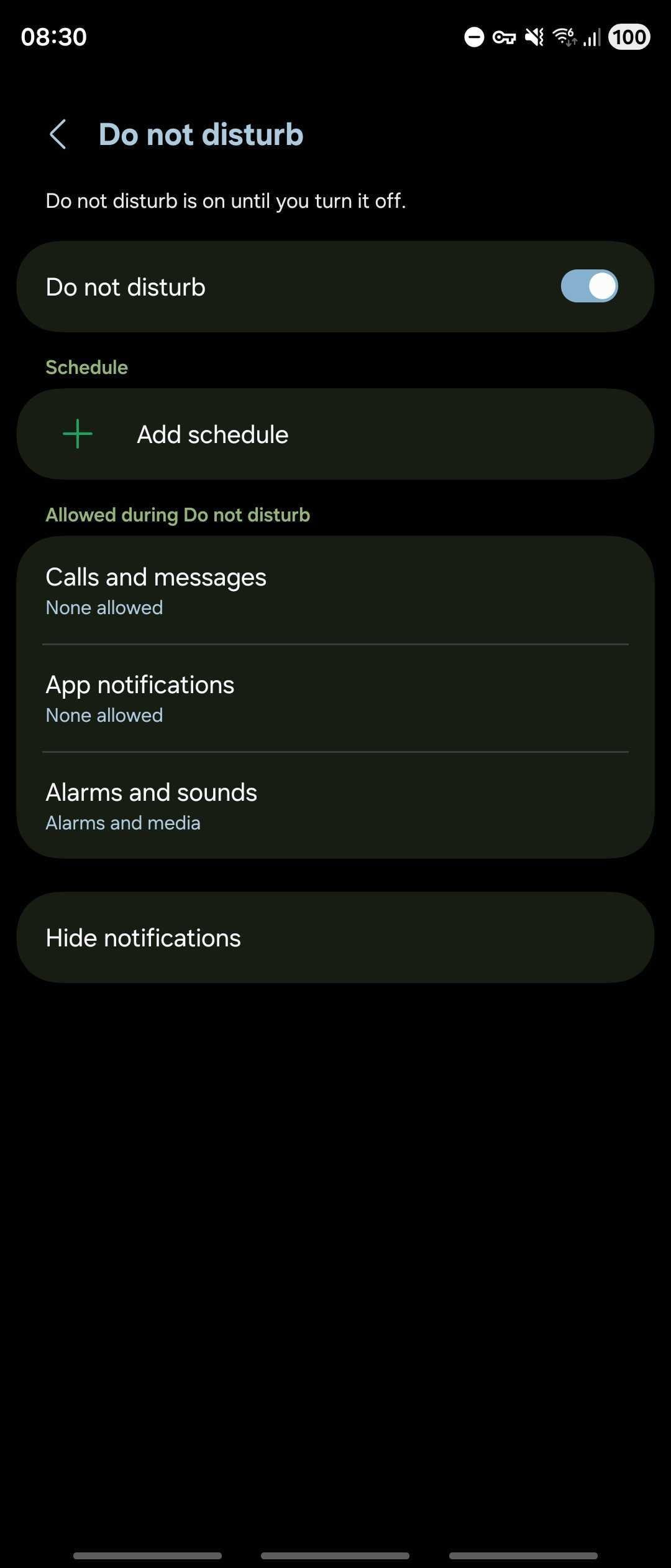 samsung galaxy z fold 7 android 16 one ui 8 dnd preferences lost