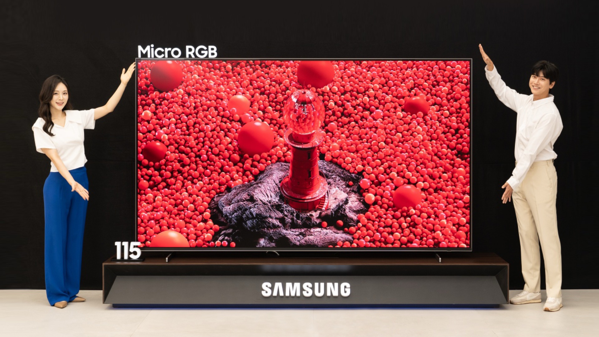 samsung micro rgb tv 115-inch 2025 korea launch