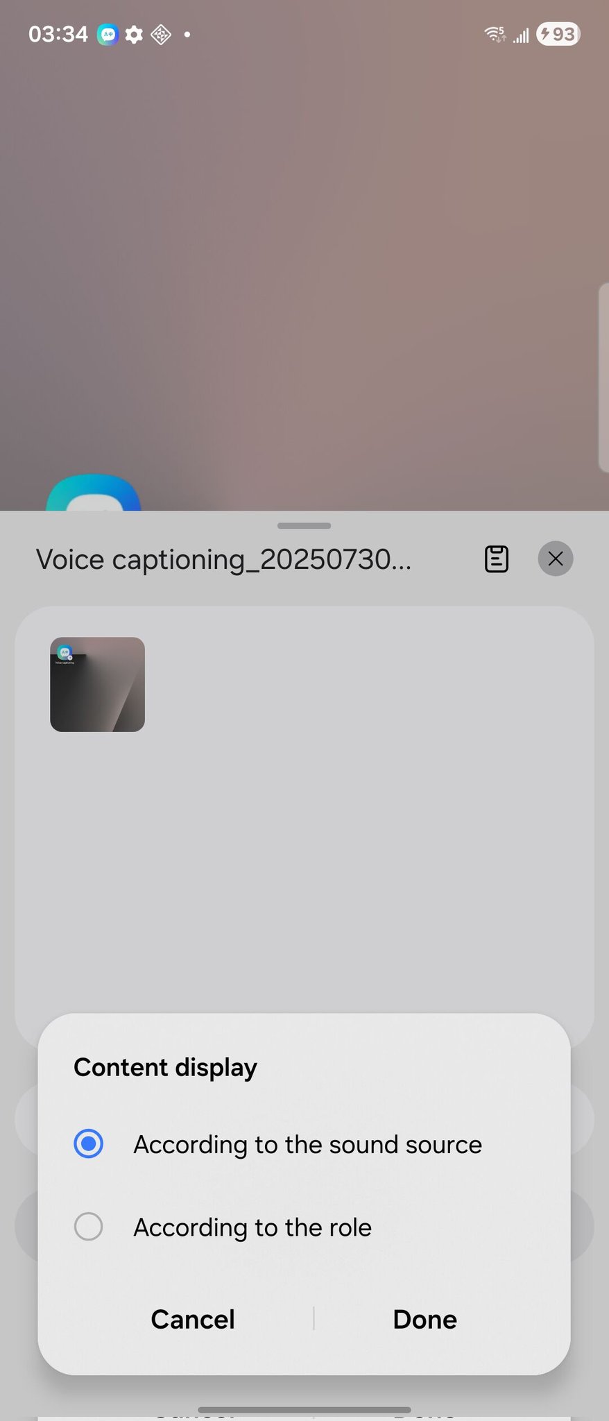 samsung one ui 8.0 galaxy ai voice captioning display content according to role sound source