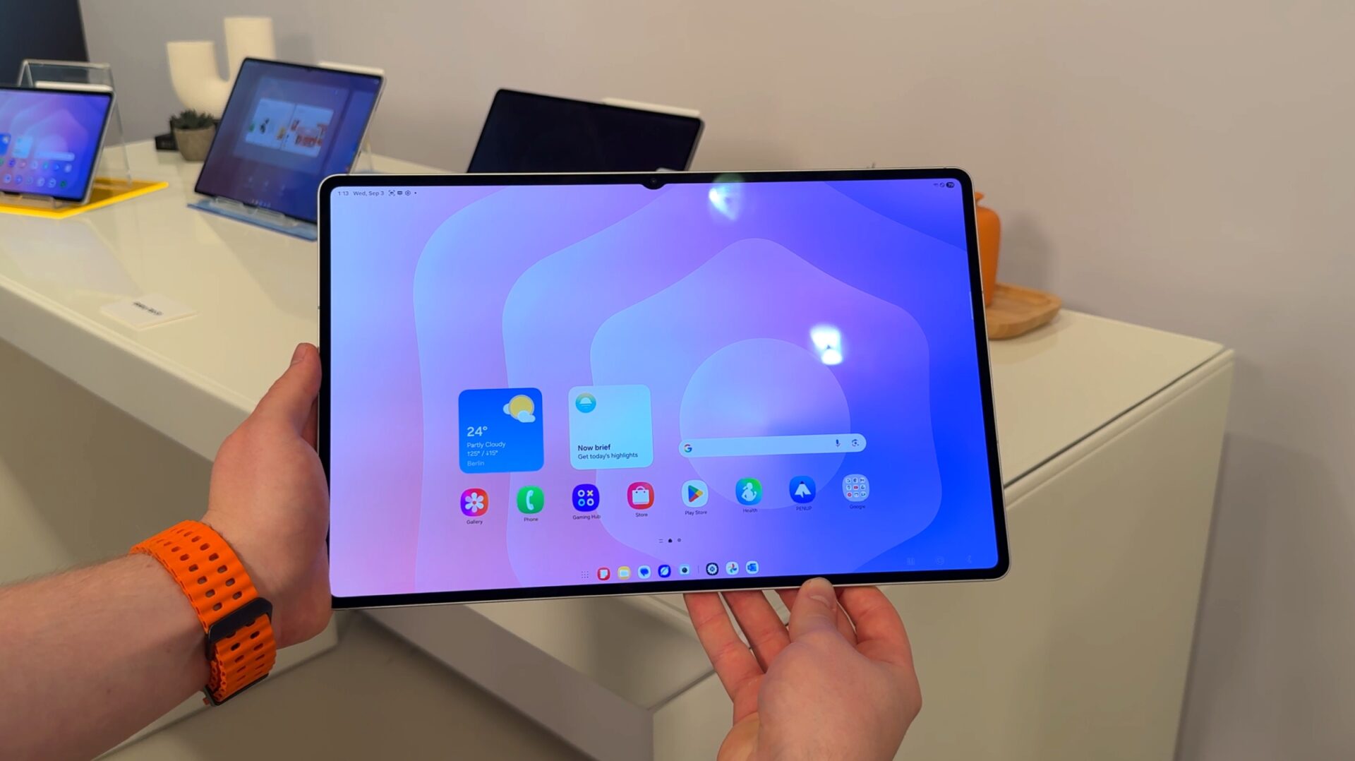 samsung galaxy tab s11 ultra one ui 8 home screen