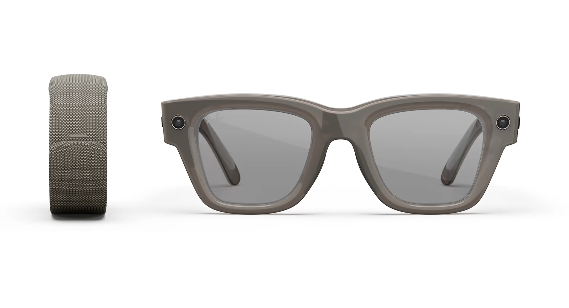 meta ray-ban display ar glasses front design neural band