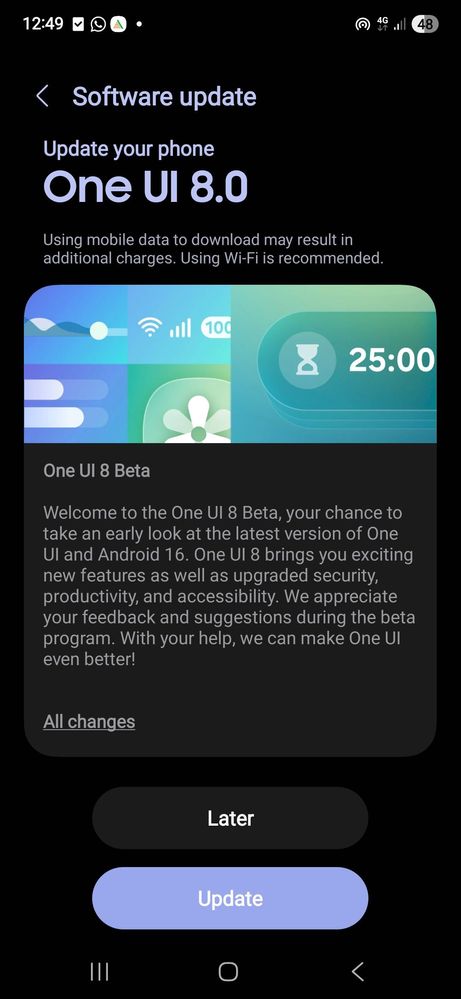 samsung galaxy a55 one ui 8 beta update india