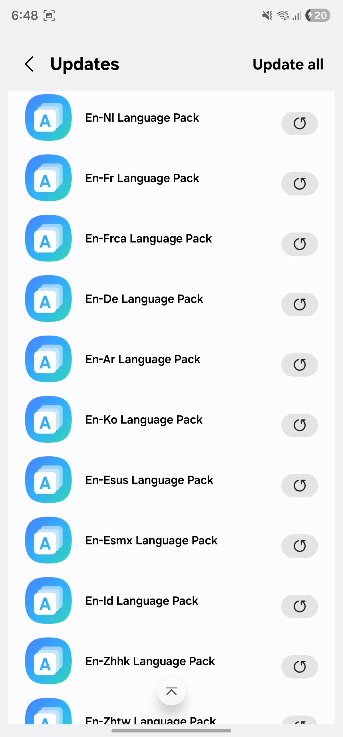 samsung language pack updates galaxy store before one ui 8.0 update