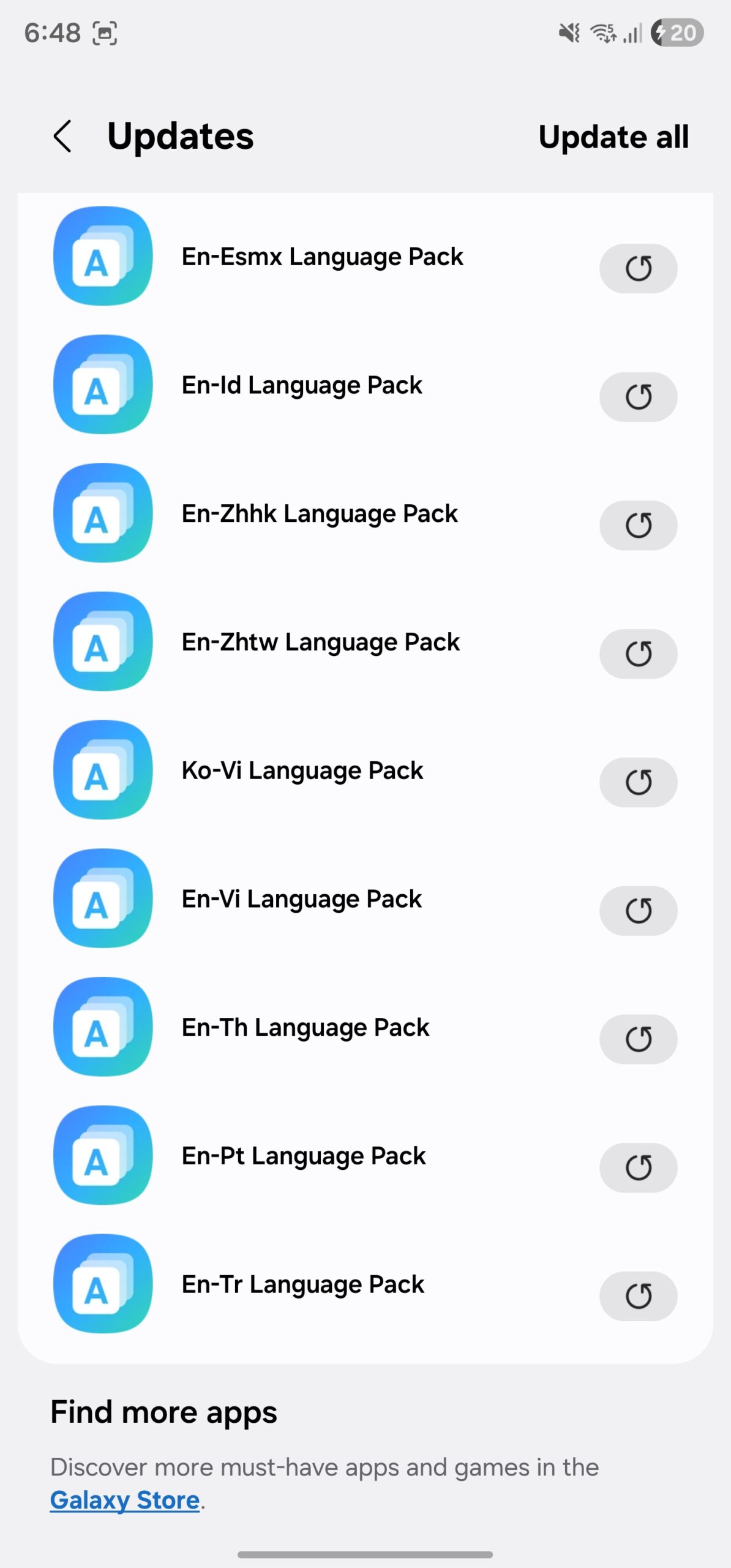 samsung language pack updates galaxy store before one ui 8.0 update