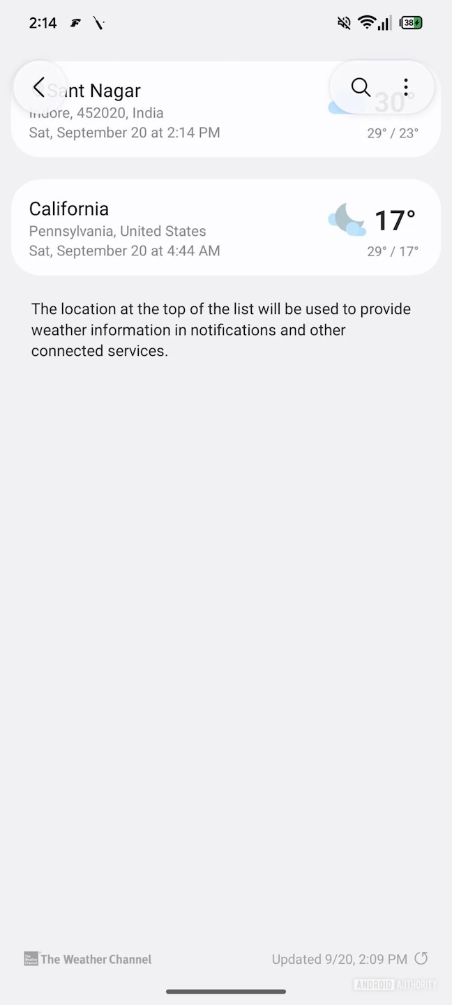 samsung one ui 8.5 weather app glass ui design elements copy