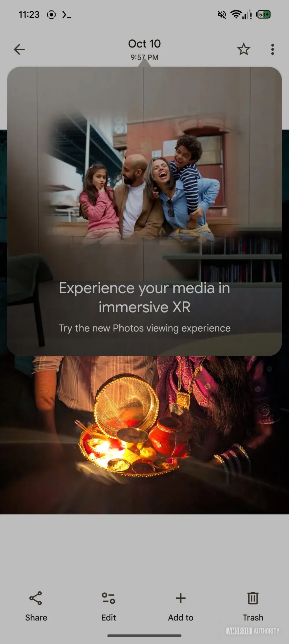 google photos app spatial photos android xr headset