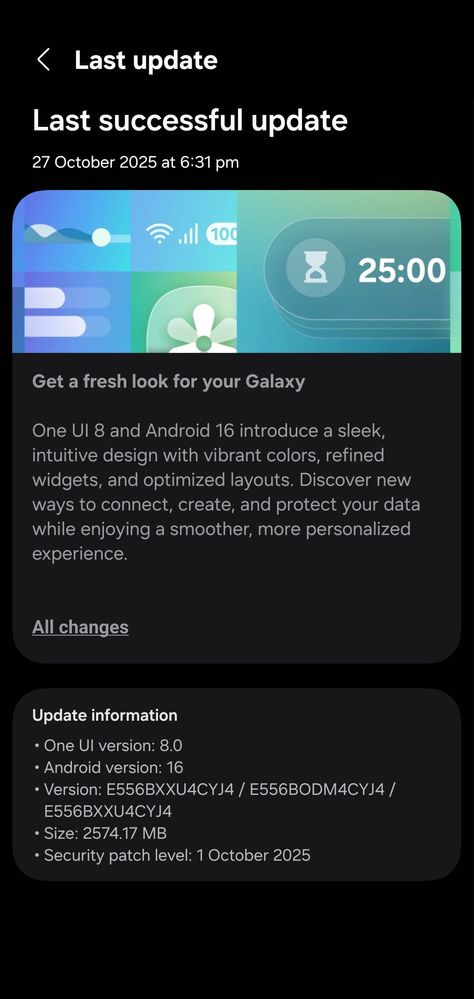 samsung galaxy f55 one ui 8.0 android 16 update changelog india