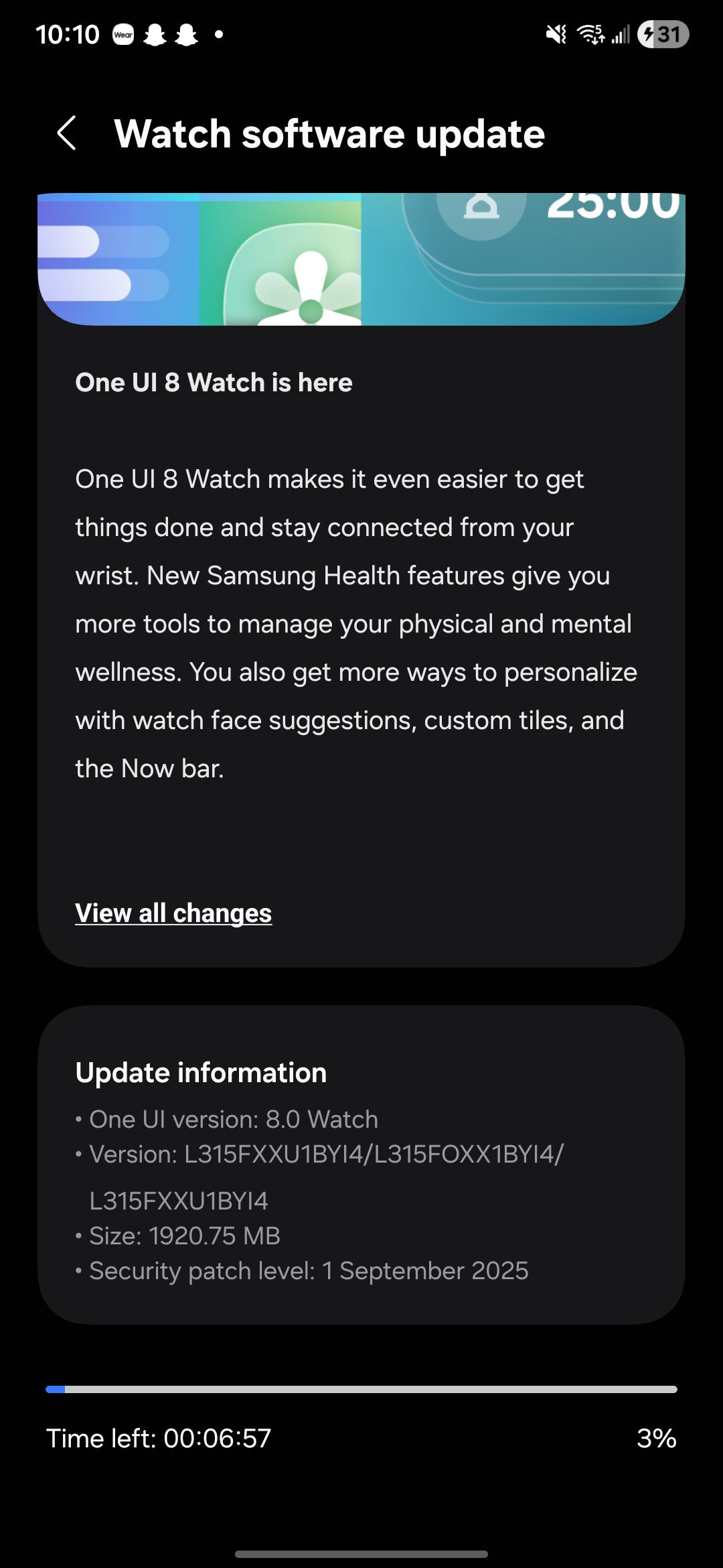 samsung galaxy watch 7 cellular lte gets one ui 8 watch wear os 6 update
