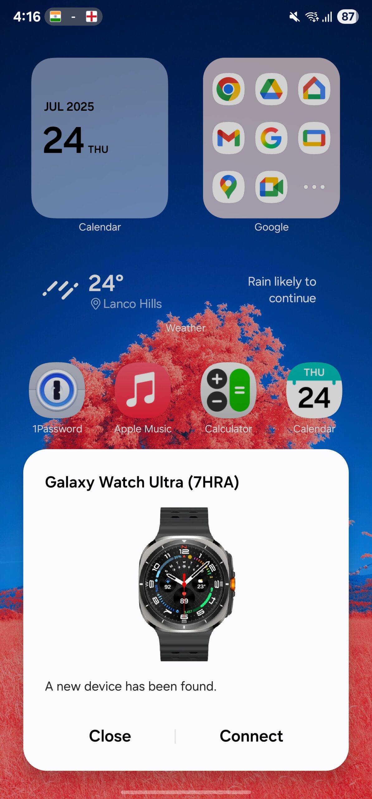 samsung galaxy watch ultra upgrade pairing pop-up