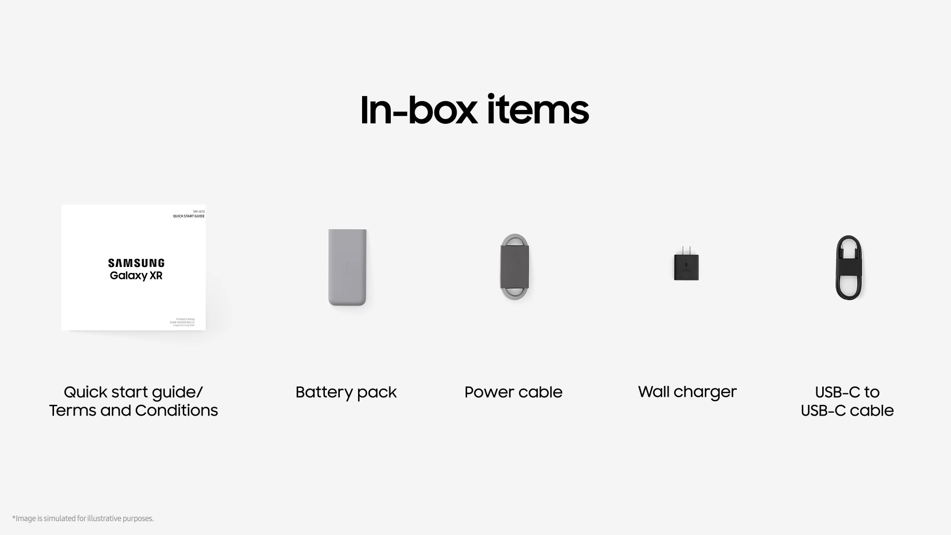 samsung galaxy xr in box contents charger cable