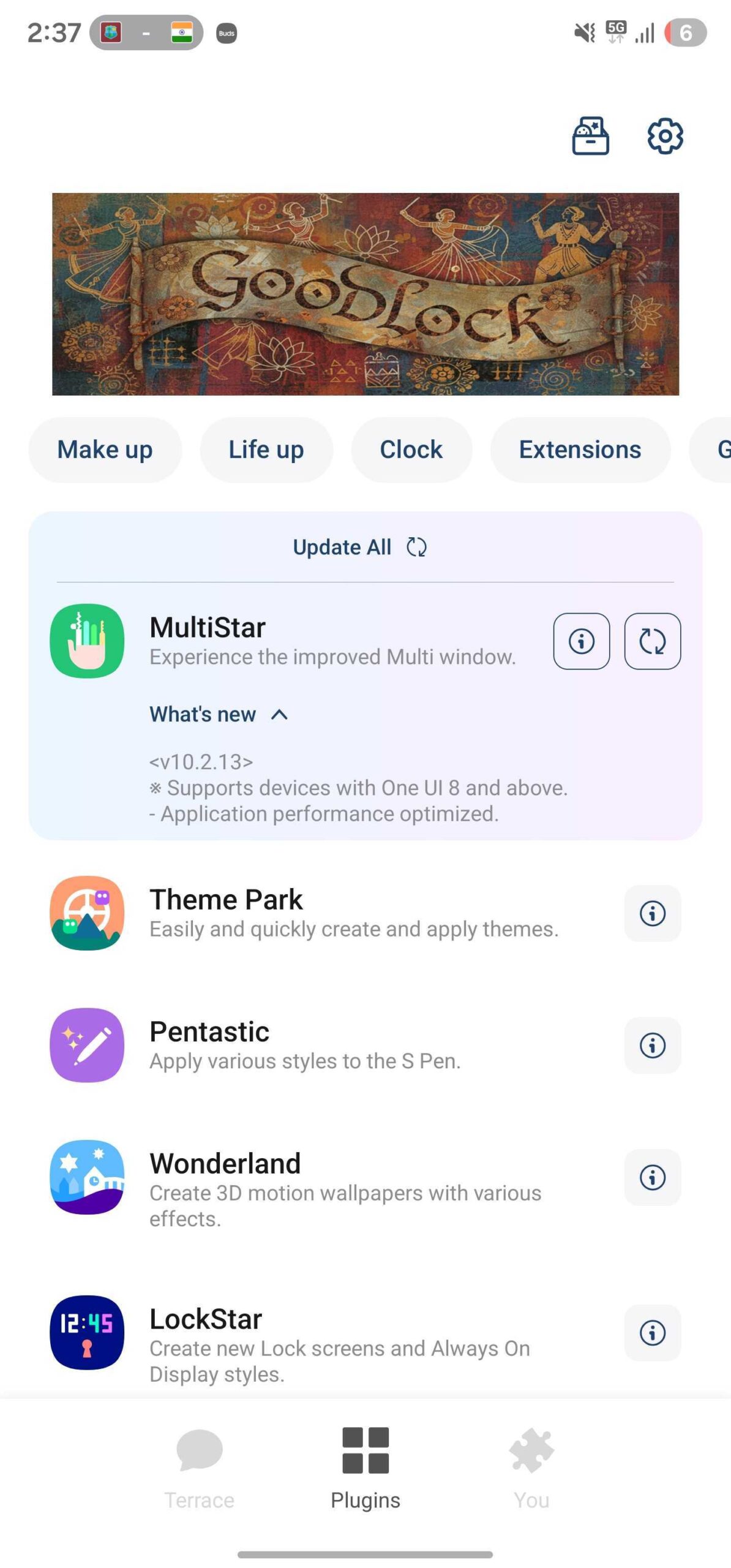 samsung good lock 3.0.14.1 update galaxy s25 plugins screen