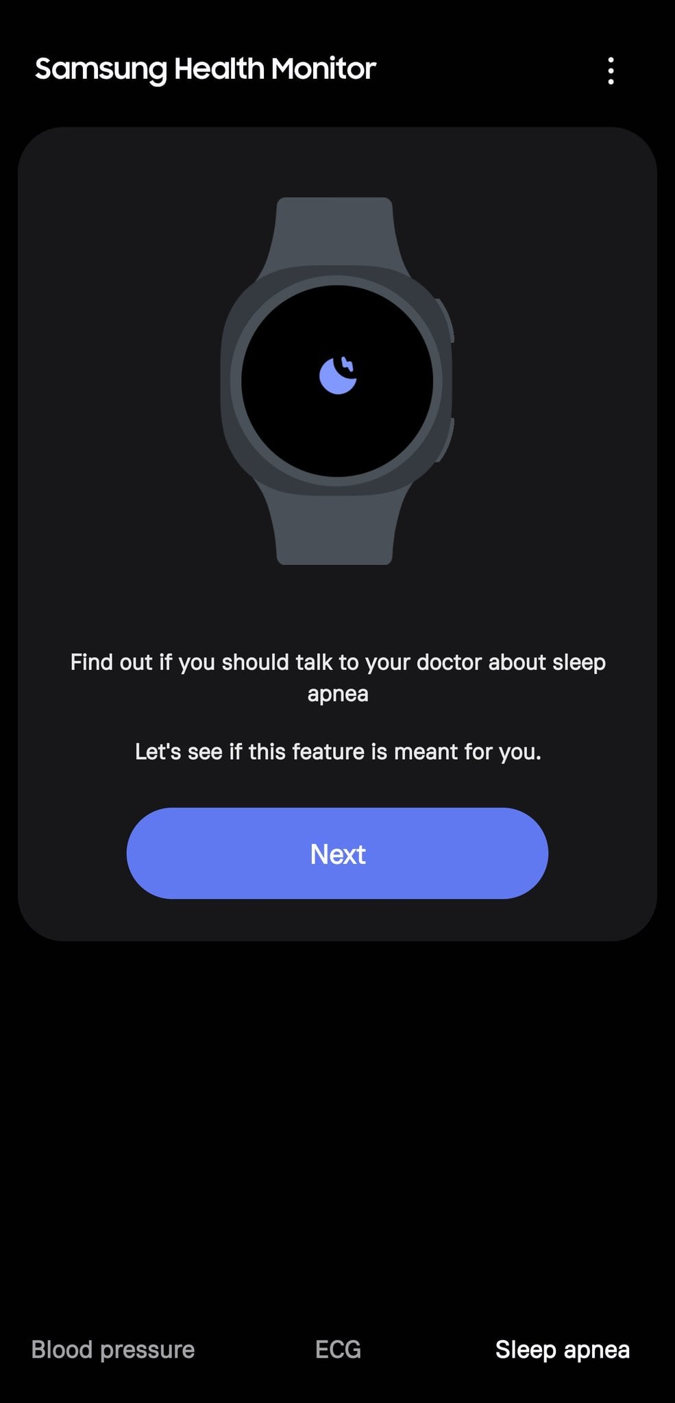 samsung health monitor update sleep apnea detection thailand