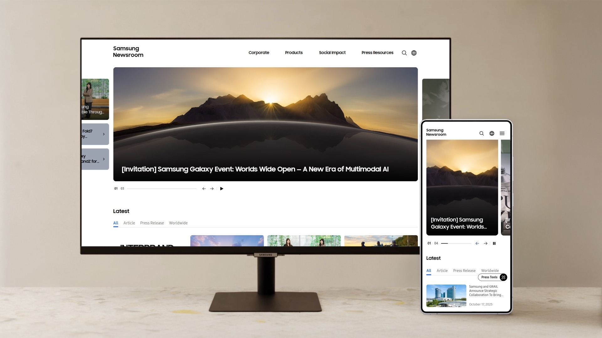 samsung newsroom redesign 2025