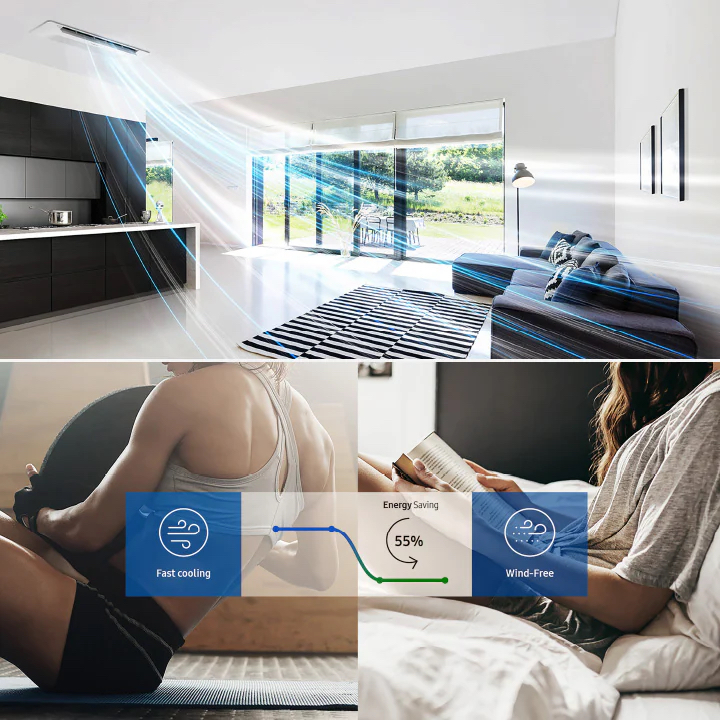 samsung smart windfree 1-way cassette ac india