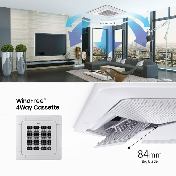 samsung smart windfree 4-way cassette ac india