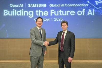 samsung electronics chairman jay y. lee, openai ceo sam altman partnership
