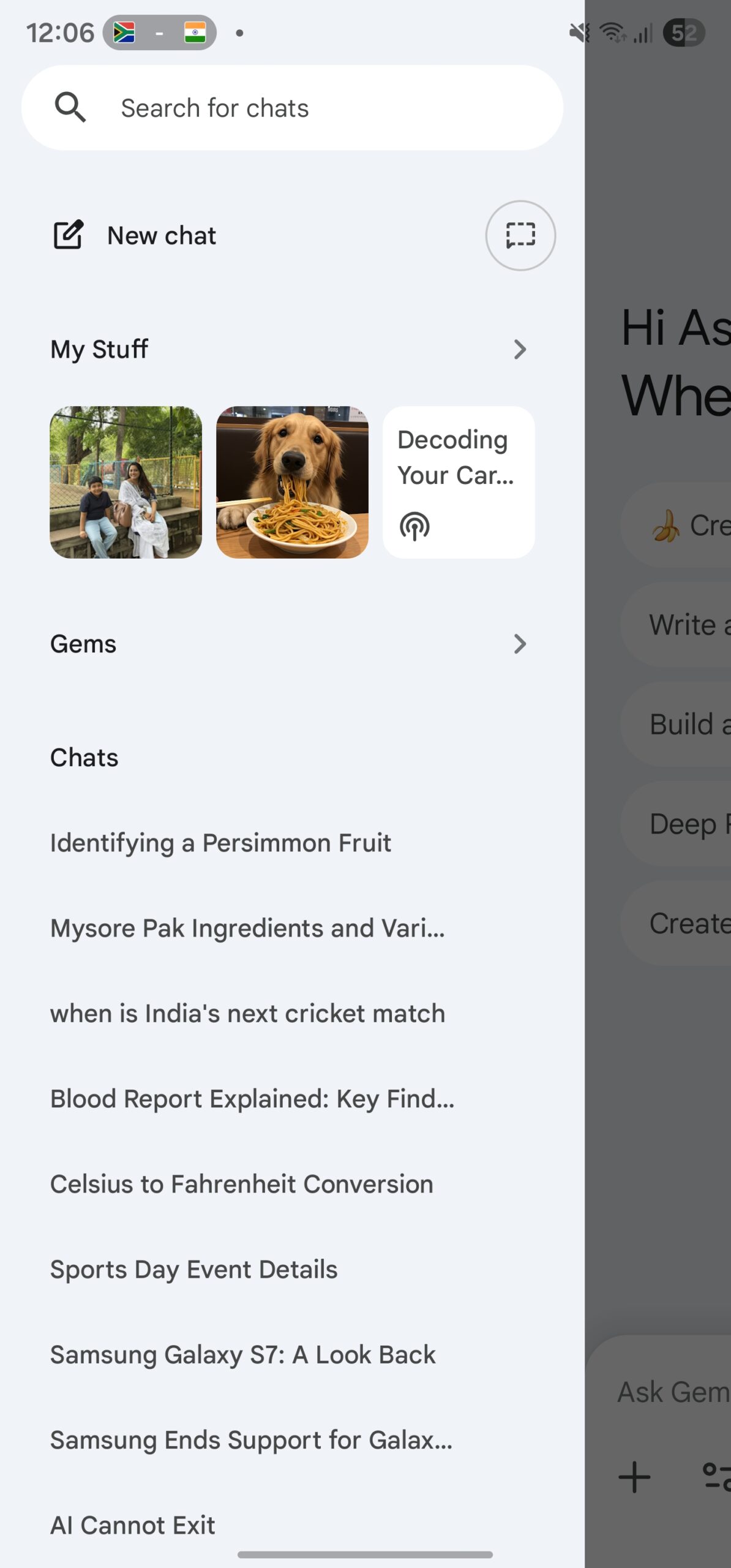 google gemini redesign november 2025 hamburger menu