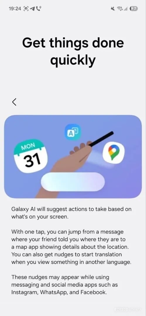one ui 8.5 now nudges get things done leak