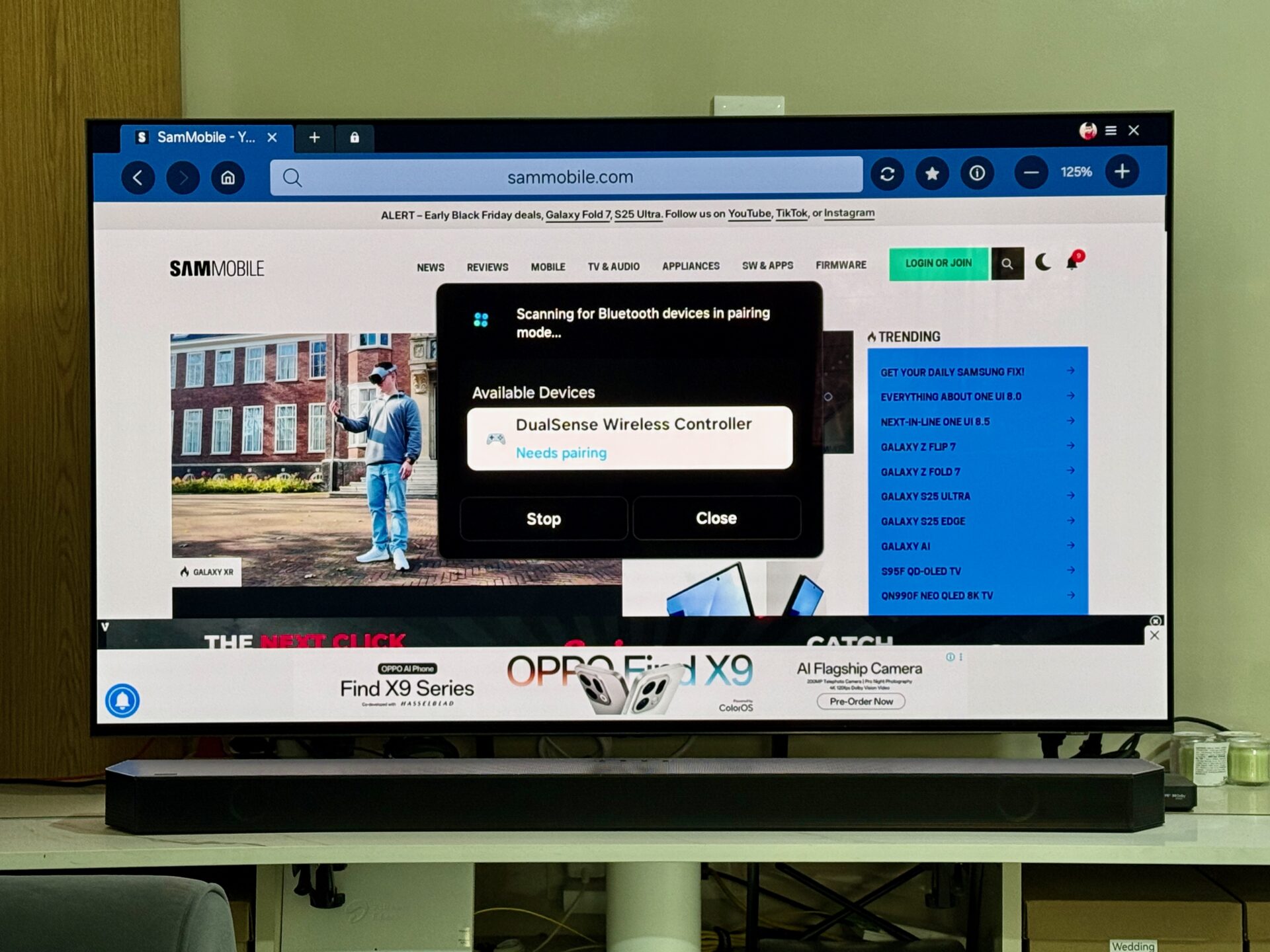 pairing samsung tv or smart monitor with sony dualsense wireless controller for playstation (01)