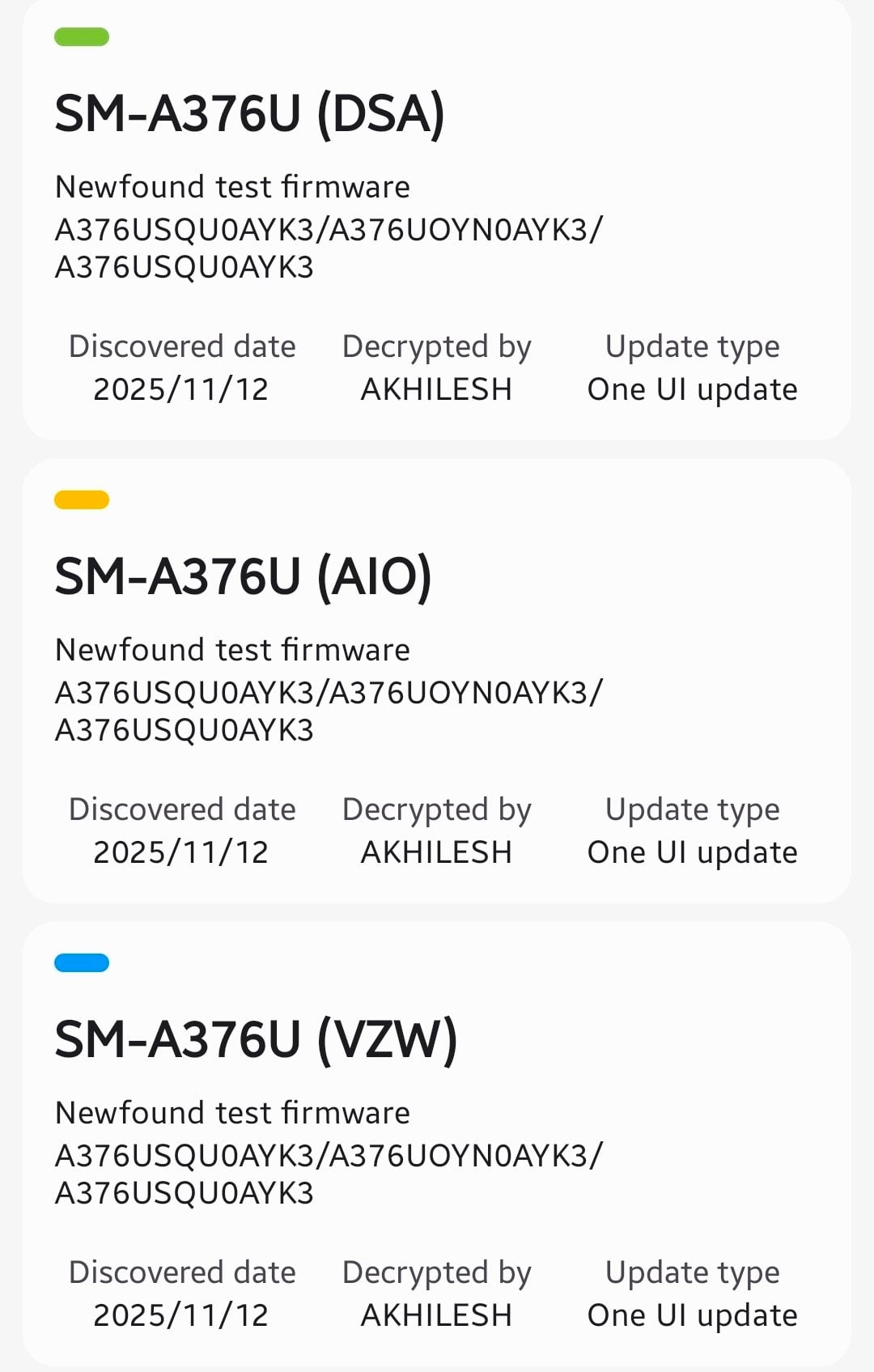 samsung galaxy a37 spotted on samsung server