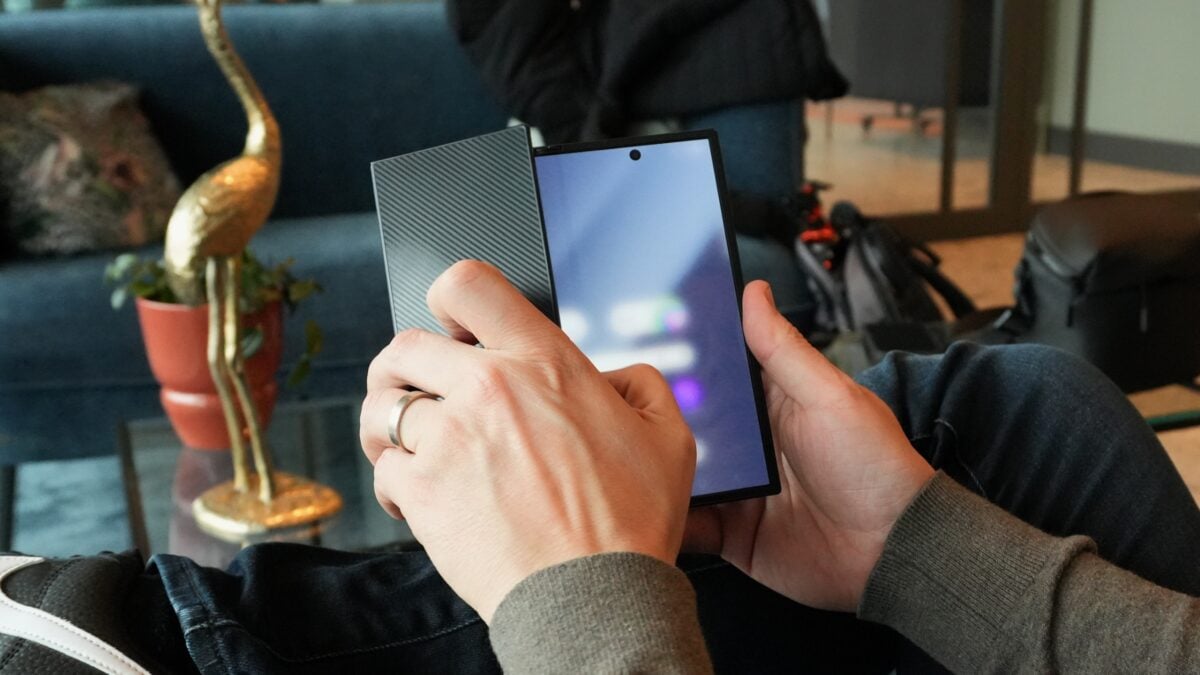 galaxy z trifold half fold