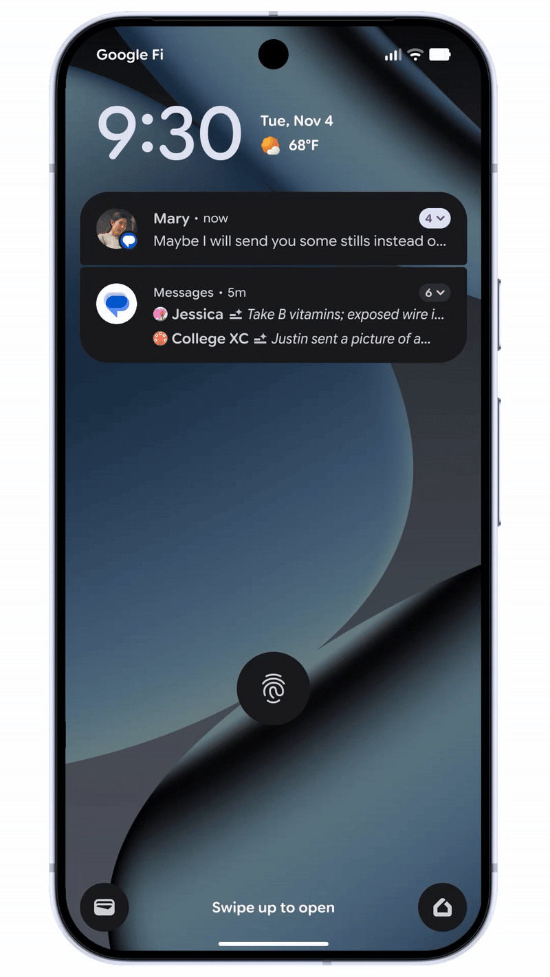google android 16 qpr2 ai notifications