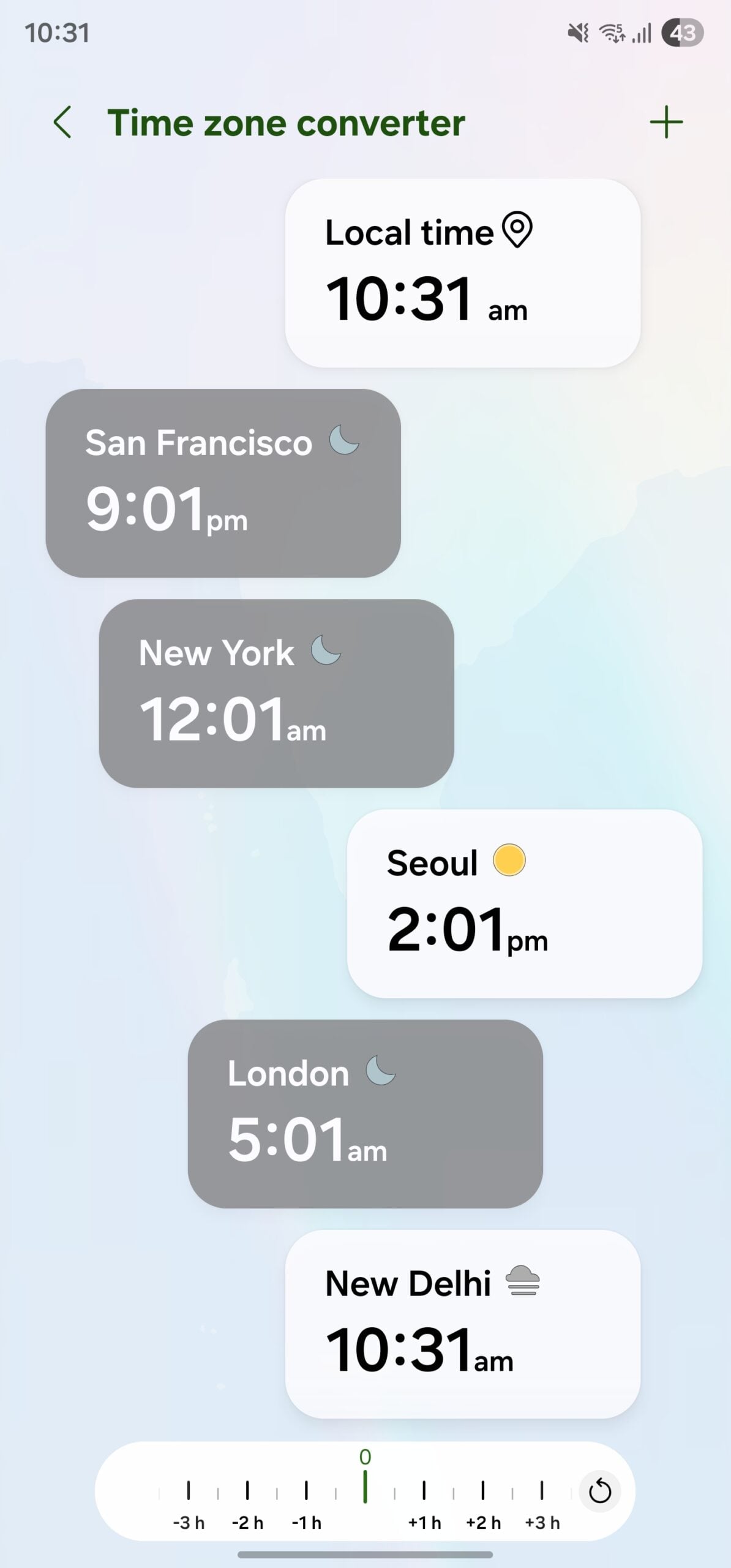 samsung one ui 8.5 clock app time zone converter