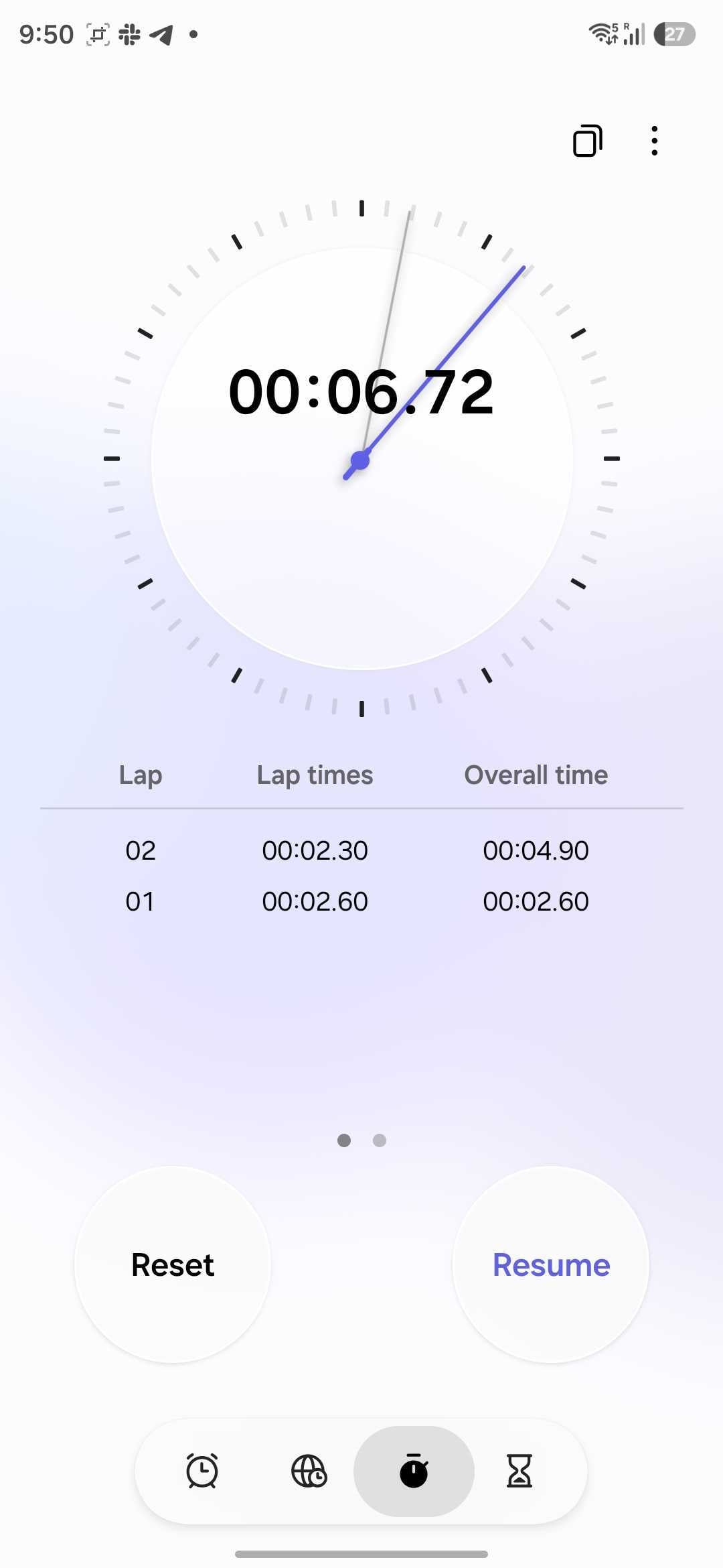 samsung one ui 8.5 clock stopwatch