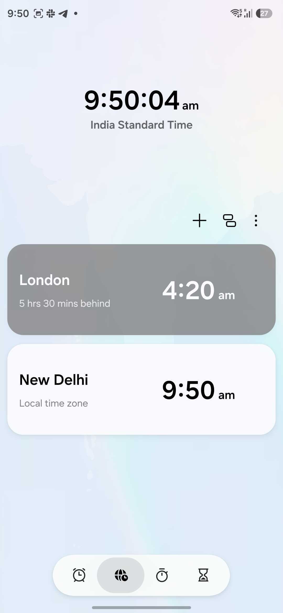 samsung one ui 8.5 clock world clock