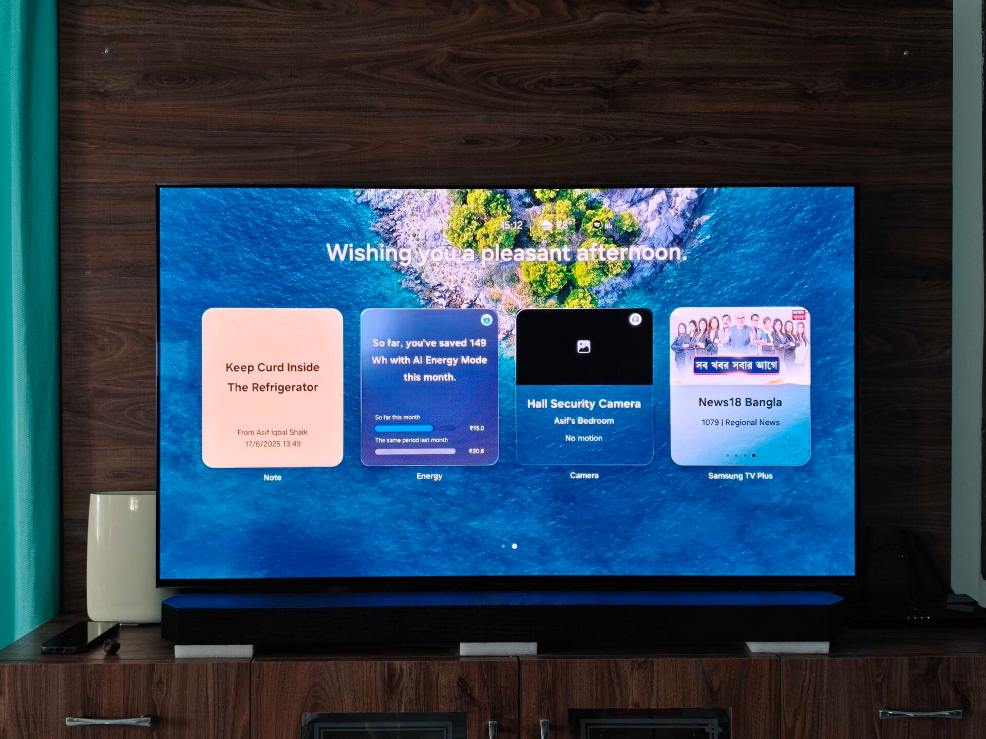 samsung s90c oled tv tizen os new daily board (02)