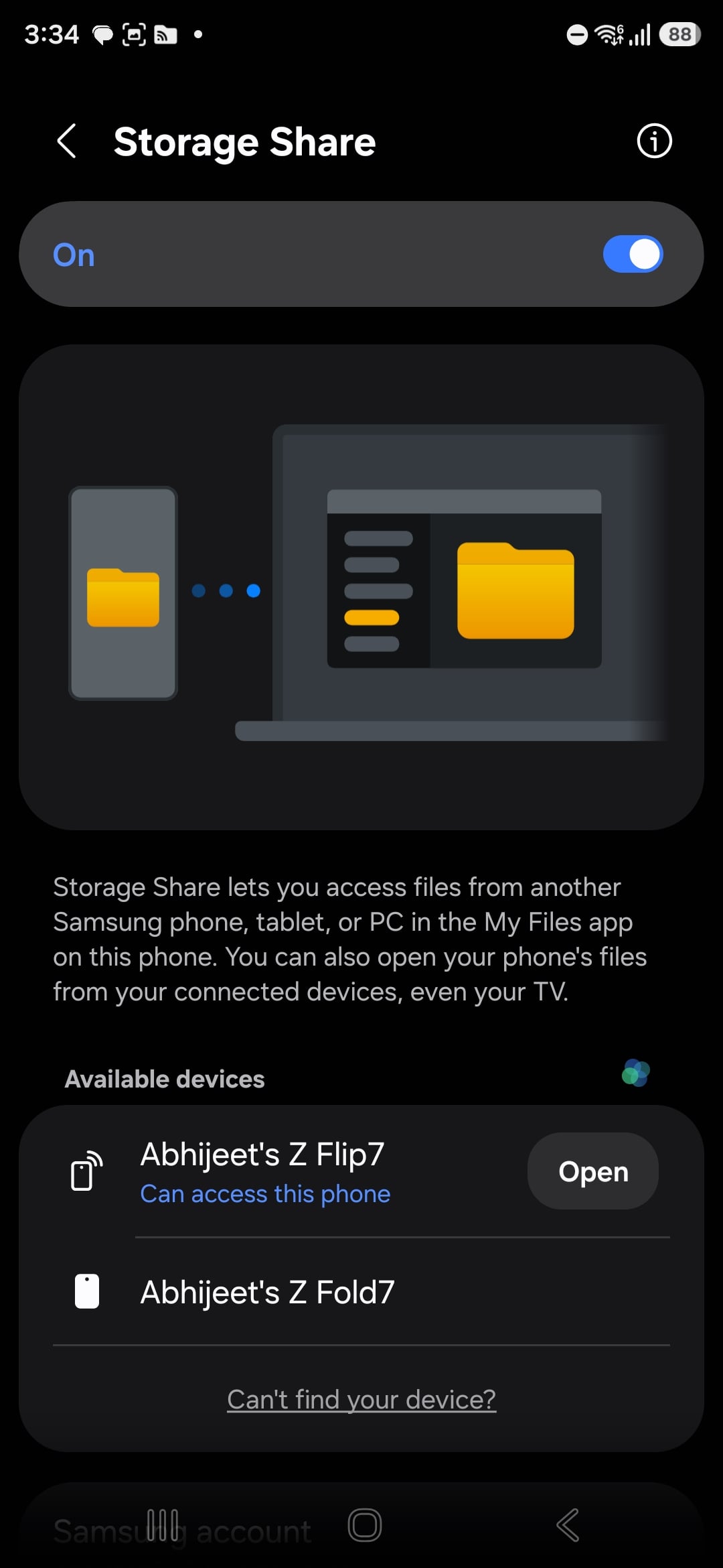 storage share one ui 8.5 2