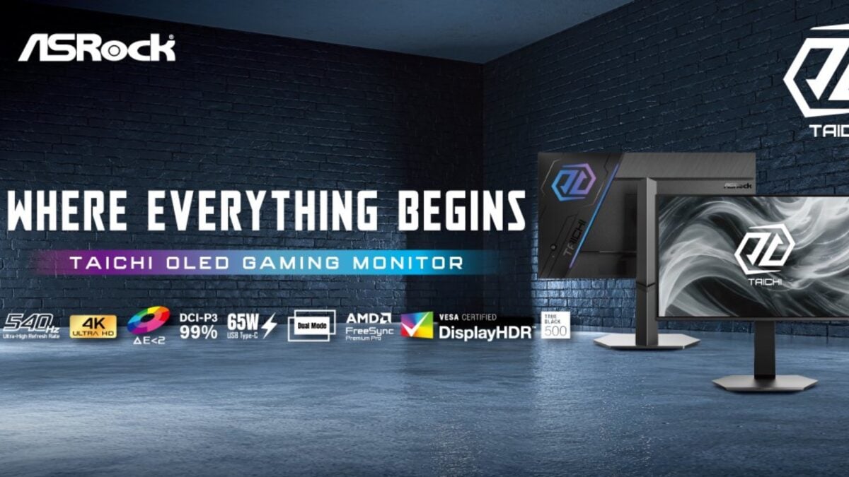 asrock taichi oled monitors features ces 2026