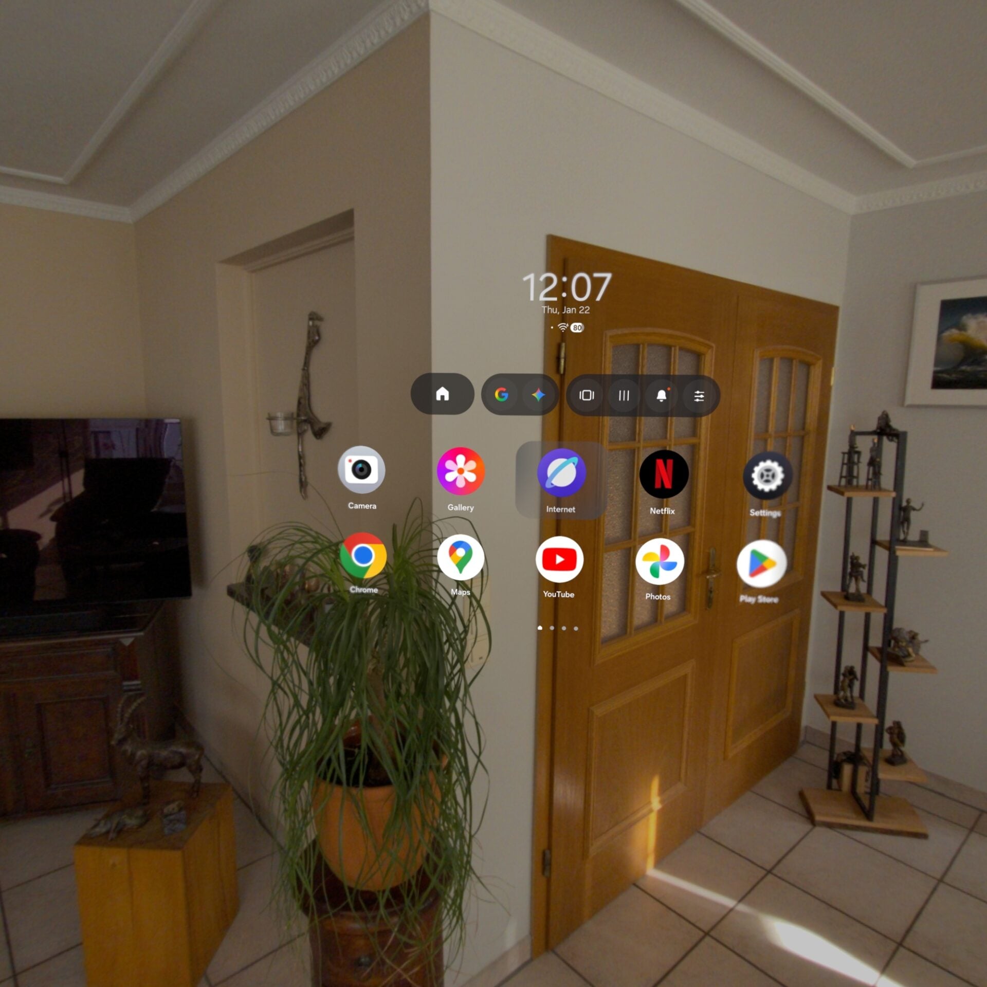 galaxy xr home screen