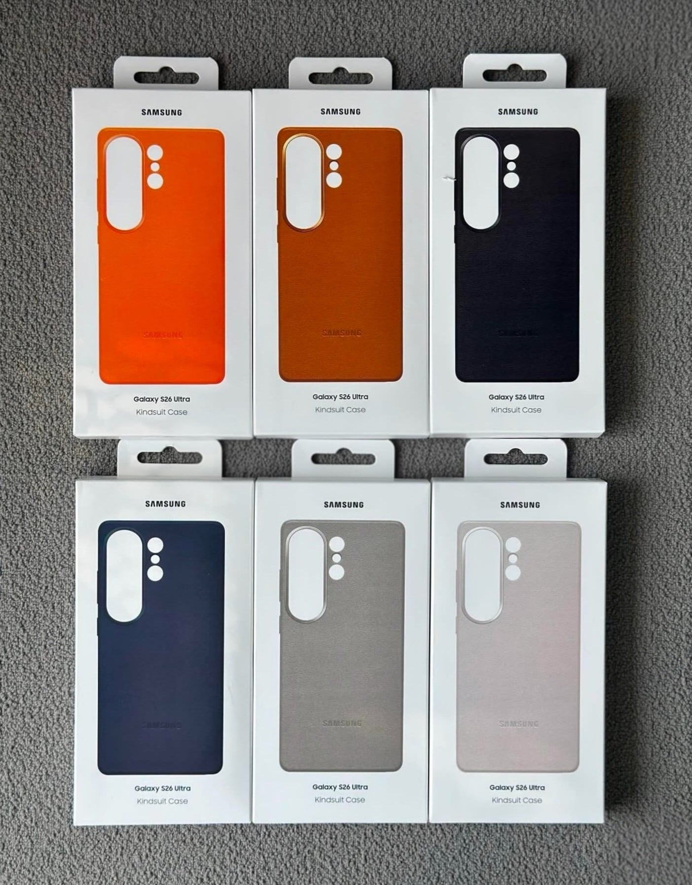 samsung galaxy s26 ultra official cases boxes leak