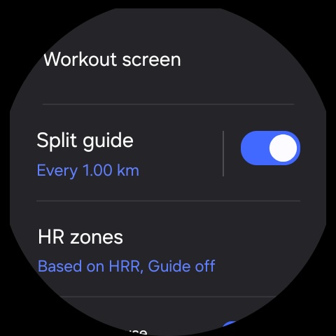 samsung galaxy watch health hr zones split guide